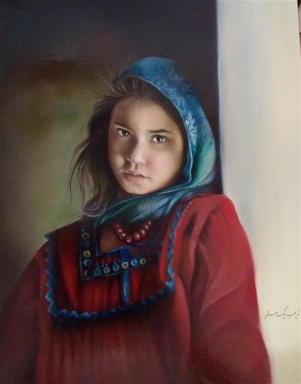 هنر نقاشی و گرافیک محفل نقاشی و گرافیک زینب نیک سفر نقاشی رنگ روغن 