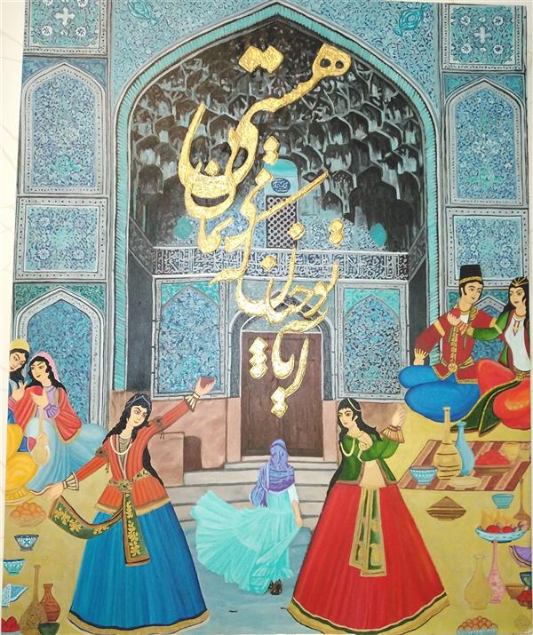 هنر نقاشی و گرافیک محفل نقاشی و گرافیک سالومه واصل نام اثر:اصفهانم #اکریلیک #بوم #دیپ #دیجیتال_آرت #1399 #اصفهانم #سالومه_واصل