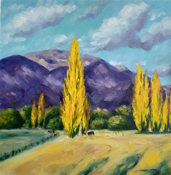 هنر نقاشی و گرافیک محفل نقاشی و گرافیک مریم بهرامی دانا تابلو #رنگ و #روغن 🌴🏡🎨
#طبیعت
#منظره 
سال خلق اثر :۱۴۰۰