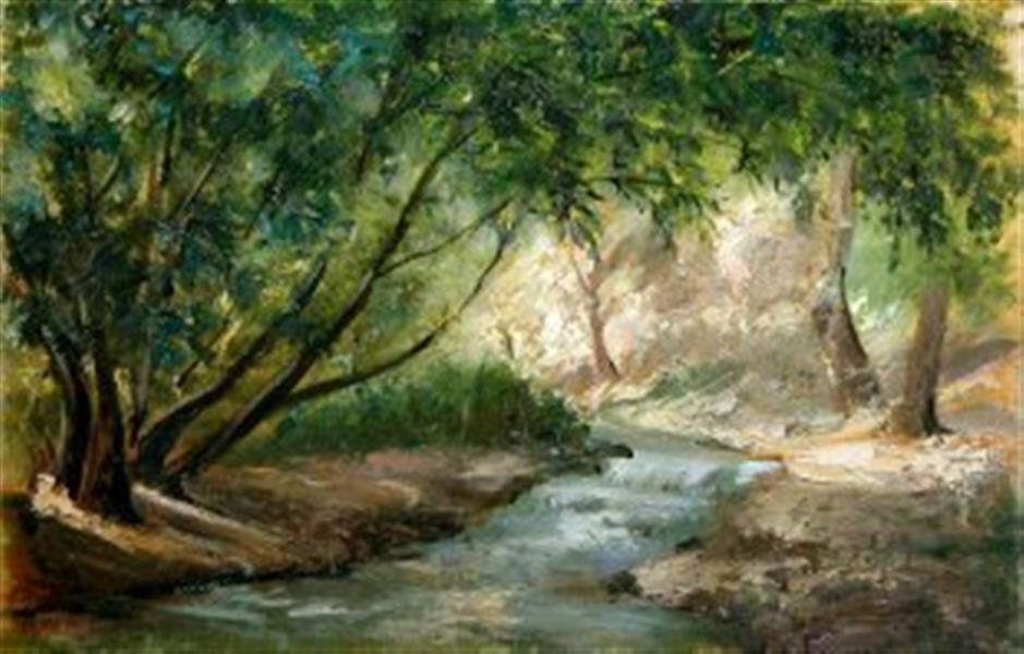 هنر نقاشی و گرافیک محفل نقاشی و گرافیک عباس دارایی رنگ روغنی با کاردک
