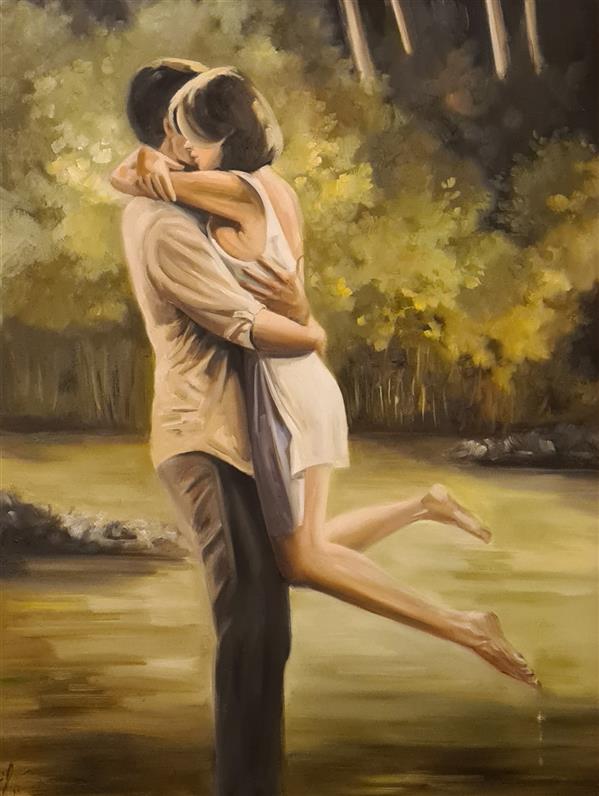 هنر نقاشی و گرافیک محفل نقاشی و گرافیک آتنا عسکری رنگ و روغن،۱۴۰۰،اغوش،اتنا