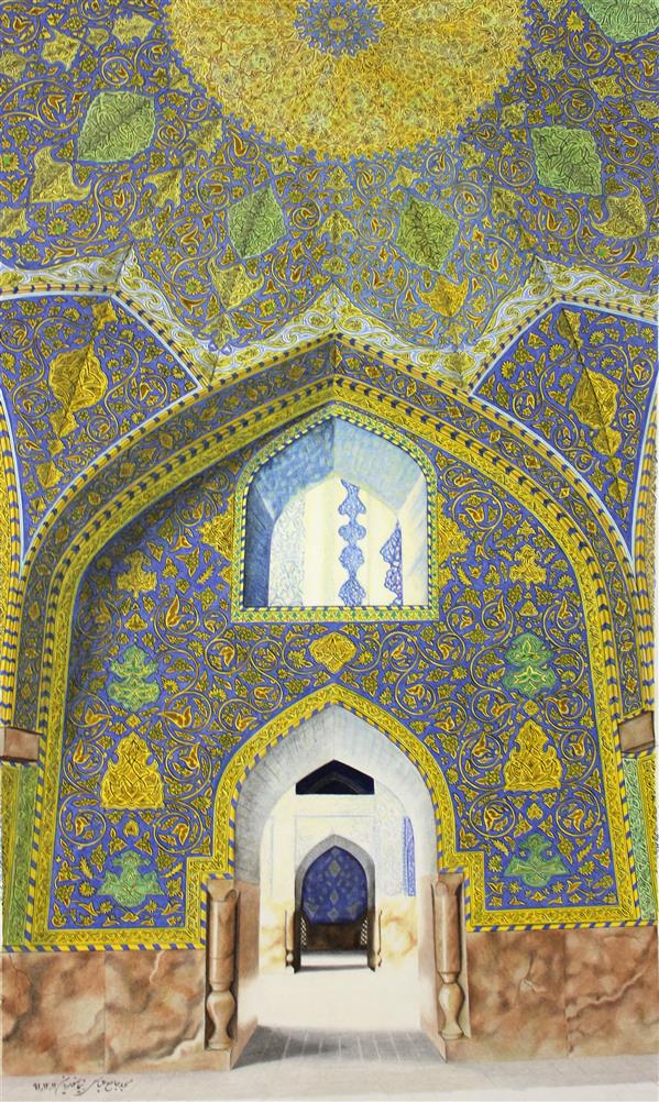هنر نقاشی و گرافیک محفل نقاشی و گرافیک نیما صفدریان مداد رنگی
مسجد شاه عباس اصفهان