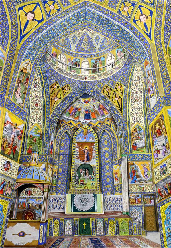 هنر نقاشی و گرافیک محفل نقاشی و گرافیک نیما صفدریان کلیسای وانک
منطبق کاملا با بنا
تکنیک مداد رنگ
