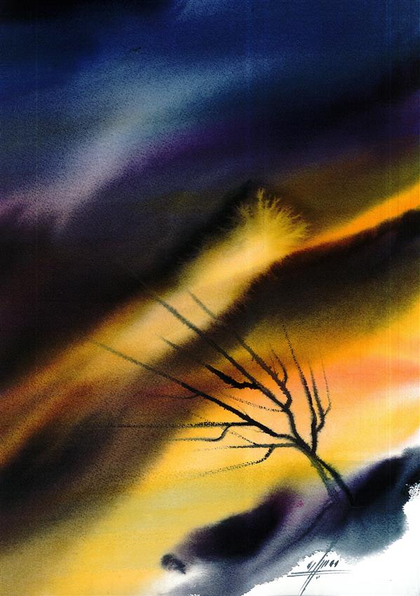هنر نقاشی و گرافیک محفل نقاشی و گرافیک فاطمه مهدیزاده صابر dreamy    sky 
from landscape collection