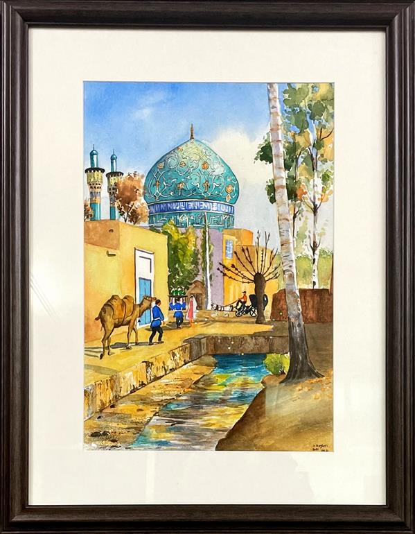 هنر نقاشی و گرافیک محفل نقاشی و گرافیک صدرا باقرى #ابرنگ/کاغذ:fabriano/سال خلق: 2021/نام اثر: اصفهان قدیم/هنرمند: صدرا باقرى