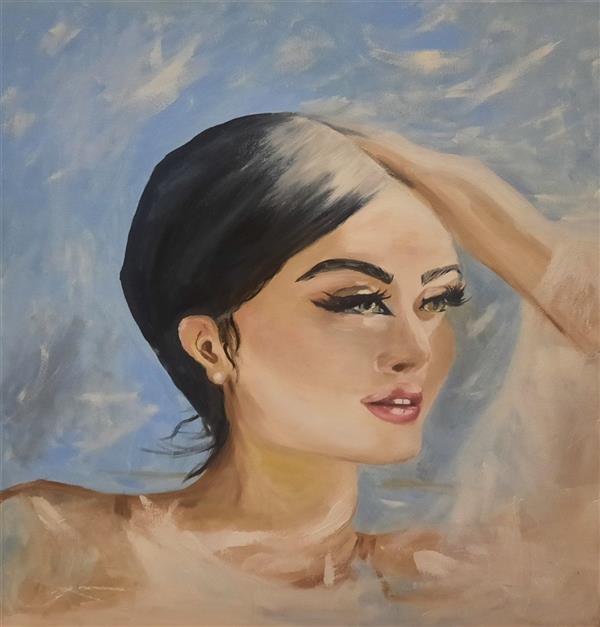 هنر نقاشی و گرافیک محفل نقاشی و گرافیک فائزه جوانی دختری منتظردرنور