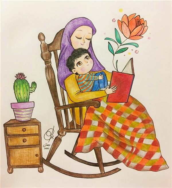 هنر نقاشی و گرافیک محفل نقاشی و گرافیک Batoul Kobeissy May 2020 
  #dtiys#drawing #illustration #childrenillustration #motherhood #mother&son #childrenbookart #art #pencilcolor #pencilcolorillustration