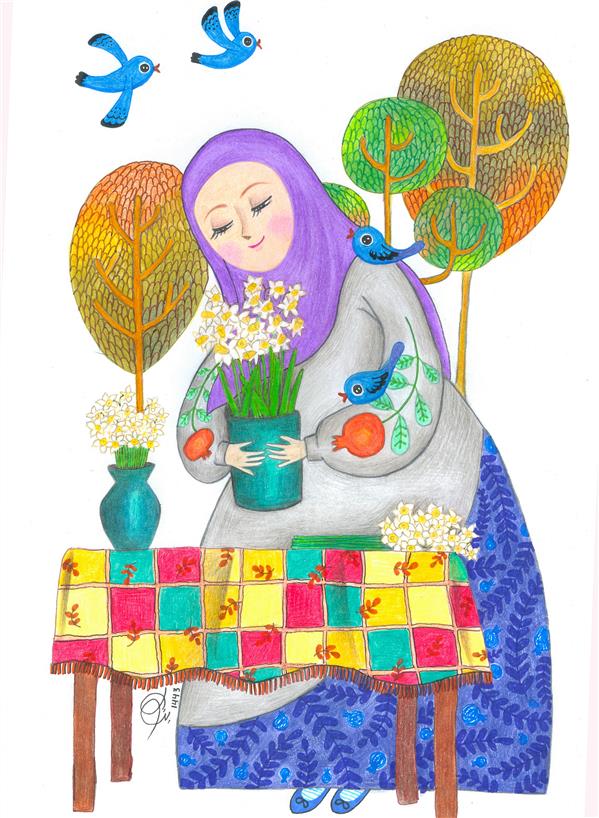 هنر نقاشی و گرافیک محفل نقاشی و گرافیک Batoul Kobeissy #illustration #art 
#childrenillustration #pencilcolorillustration #pencilcolorillustration