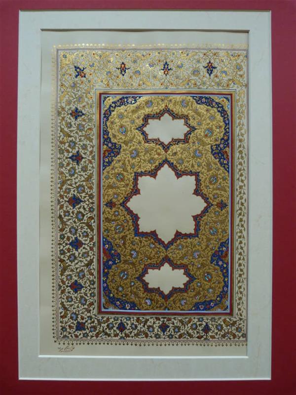 هنر نقاشی و گرافیک محفل نقاشی و گرافیک Sangelaj art طلا گواش آبرنگ کاغذ دست ساز
سال 1397 نام اثر صفحه افتتاح 
اثر خانم نغمه سنگلجی