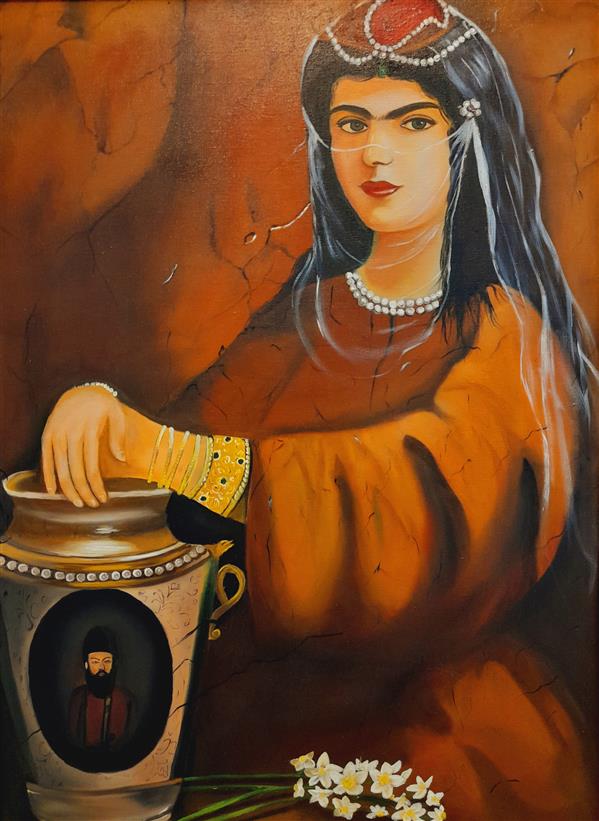 هنر نقاشی و گرافیک محفل نقاشی و گرافیک ندا حاجی بیگلو اثر ندا حاجی بیگلو(عضو انجمن هنر های تجسمی ایران)#رئال #چهره #رنگ_روغن