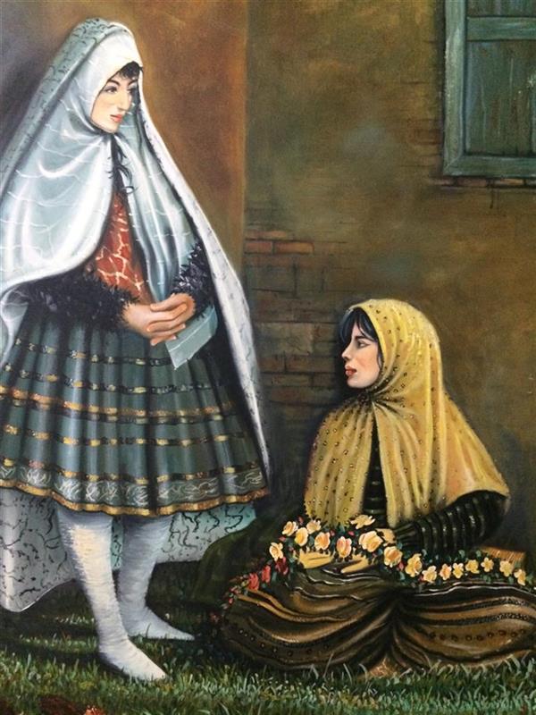 هنر نقاشی و گرافیک محفل نقاشی و گرافیک آرش طهماسبی رنگ روغن سال خلق ۱۳۸۰ #اثر استاد نورالله طهماسبی