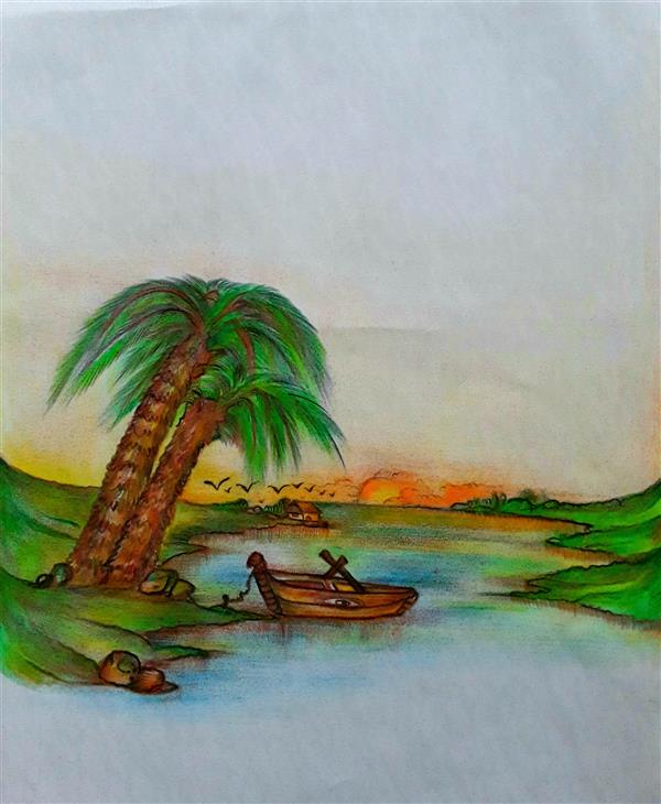 هنر نقاشی و گرافیک محفل نقاشی و گرافیک Mansor tamri  nature painting #1395