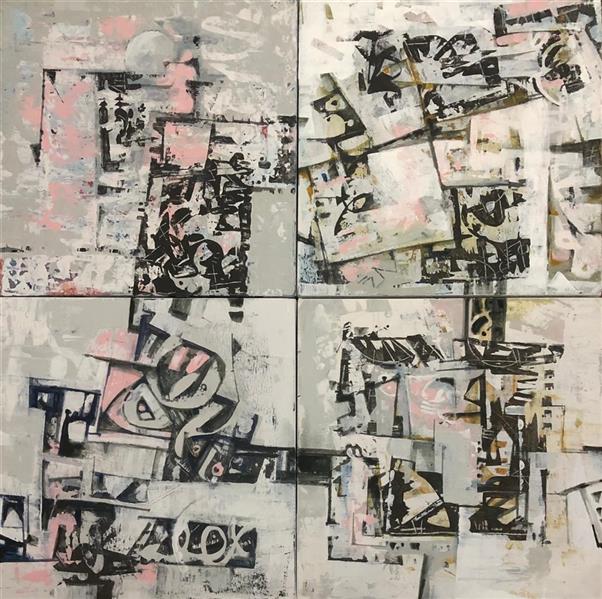 هنر نقاشی و گرافیک محفل نقاشی و گرافیک ارشاد رفتاری  #ترکیب مواد #بوم #۴لت ۴۰×۴۰س.م #۱۴۰۴
 #زندگی در تخریب.۱ #ارشادرفتاری