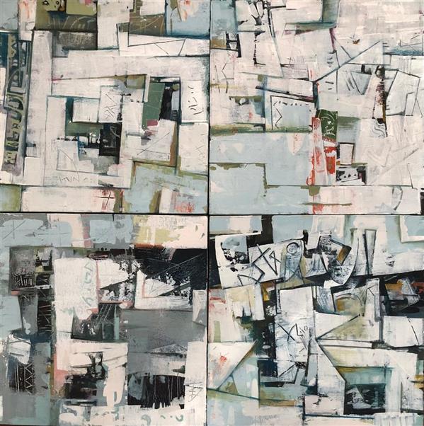 هنر نقاشی و گرافیک محفل نقاشی و گرافیک ارشاد رفتاری  #ترکیب مواد #بوم #۴لت ۴۰×۴۰س.م #۱۴۰۴
 #زندگی در تخریب.۳ #ارشادرفتاری