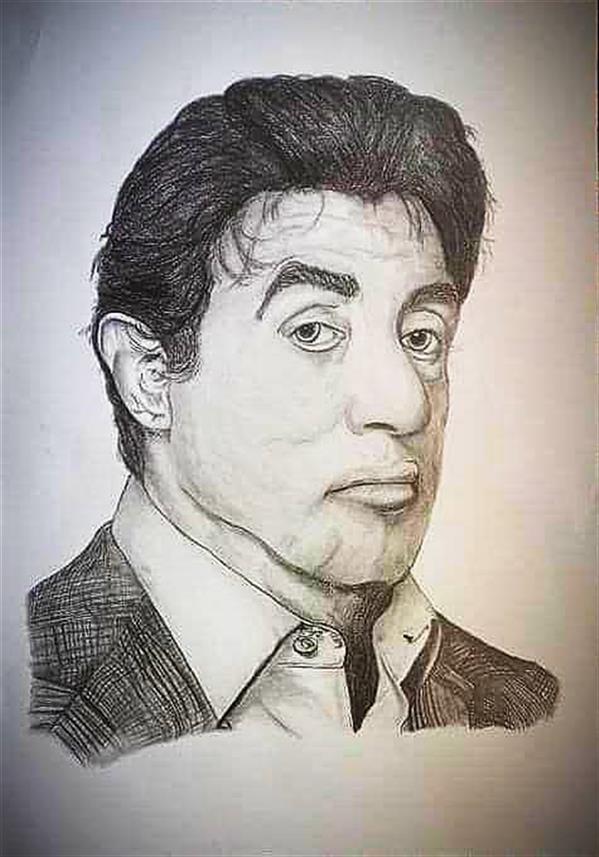 هنر نقاشی و گرافیک محفل نقاشی و گرافیک سیدسعیدحسینی طراحی چهره سیلوستر استالونه ملقب به رمبو در سایز 100در 70#سیلوستر #استالونه#سیلوستراستالونه#طراحی با مداد# طراحی#گرافیت #سیاه قلم #کار دست # هنر #ارتیست
#sylvester 