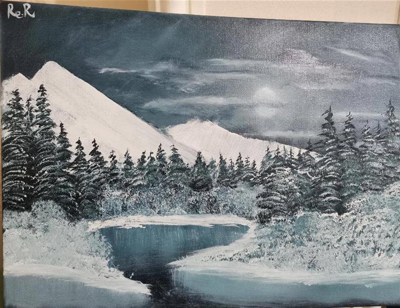 هنر نقاشی و گرافیک محفل نقاشی و گرافیک رضا رییسی winter night