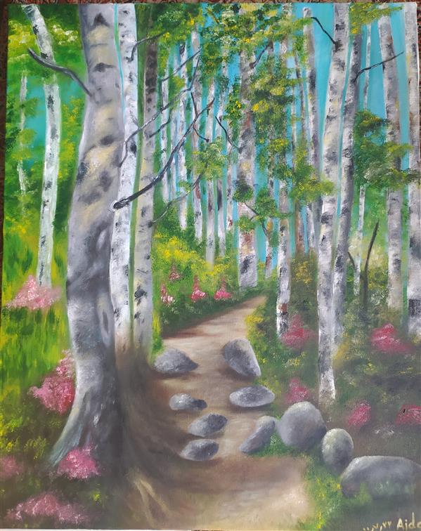 هنر نقاشی و گرافیک محفل نقاشی و گرافیک Ayda mostafaei #oil color 
# نقاشی رنگ روغن 
# نقاشی # طبیعت 
