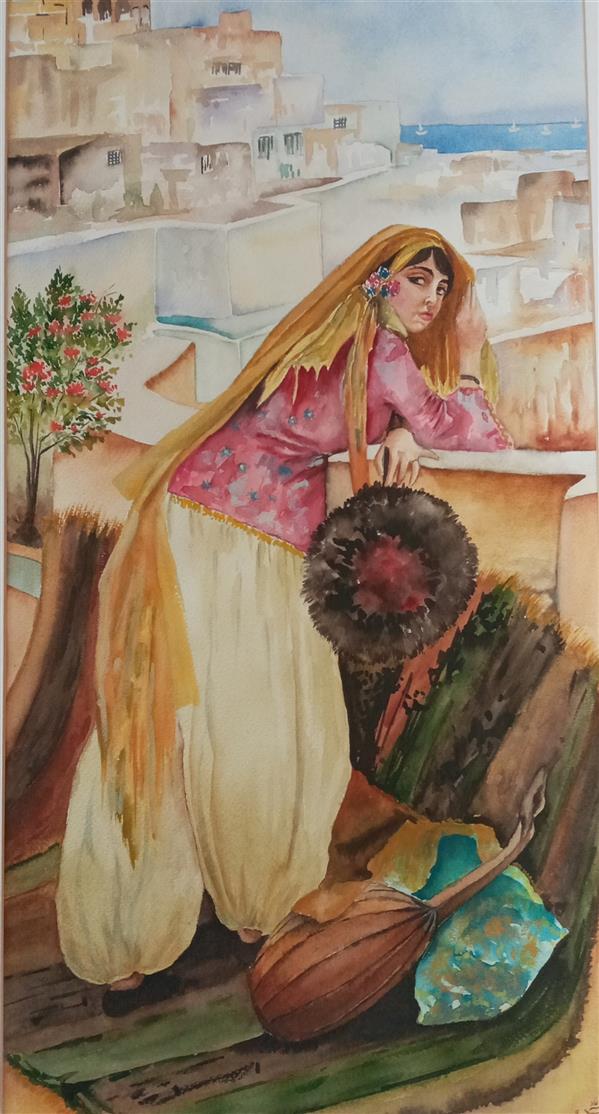 هنر نقاشی و گرافیک محفل نقاشی و گرافیک عادله محب خسروی #آبرنگ... عادله محب خسروی