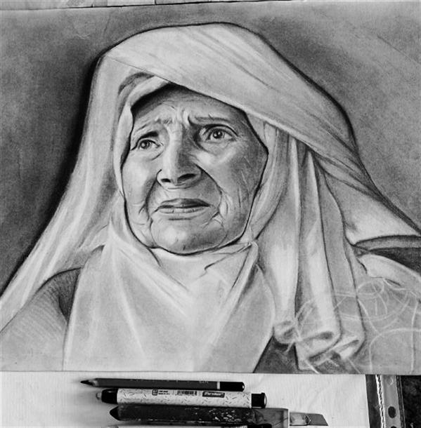 هنر نقاشی و گرافیک محفل نقاشی و گرافیک طیبه نادری بنی نقاشی سیاه قلم . طیبه نادری.1391