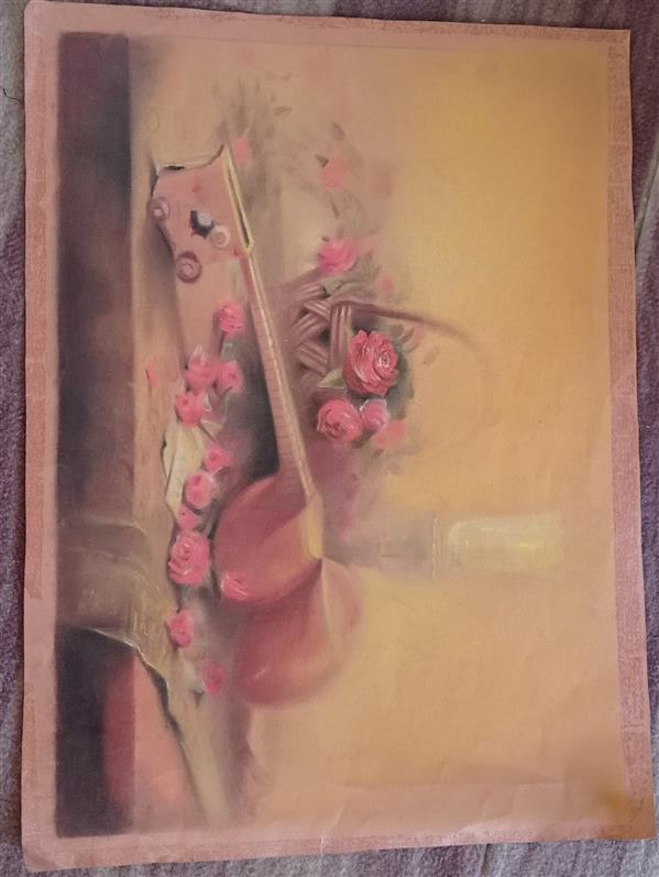 هنر نقاشی و گرافیک محفل نقاشی و گرافیک طیبه نادری بنی نقاشی پاستل گچی روی مقوا.1395.طیبه نادری