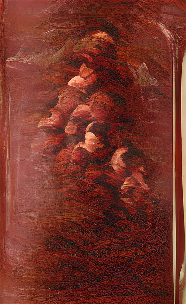 هنر نقاشی و گرافیک محفل نقاشی و گرافیک سید احمد حسینی Oil pastel on coated cardboard fixed by non-glossy varnish