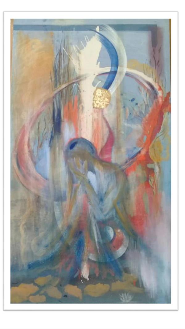 هنر نقاشی و گرافیک محفل نقاشی و گرافیک سیما خطیبی ترکیب مواد، اکرلیک،۱۴۰۰، رستاخیز مسیح۲، سیما خطیبی.