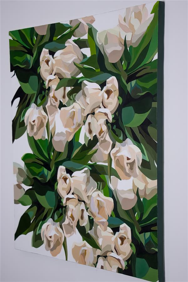 هنر نقاشی و گرافیک محفل نقاشی و گرافیک ماجده آریانفر تابلو اکرلیک با چند گل برجسته در ابعاد60×70, این اثر بیش از 4 لایه کار شده است.#اکرلیک #تابلو_برجسته