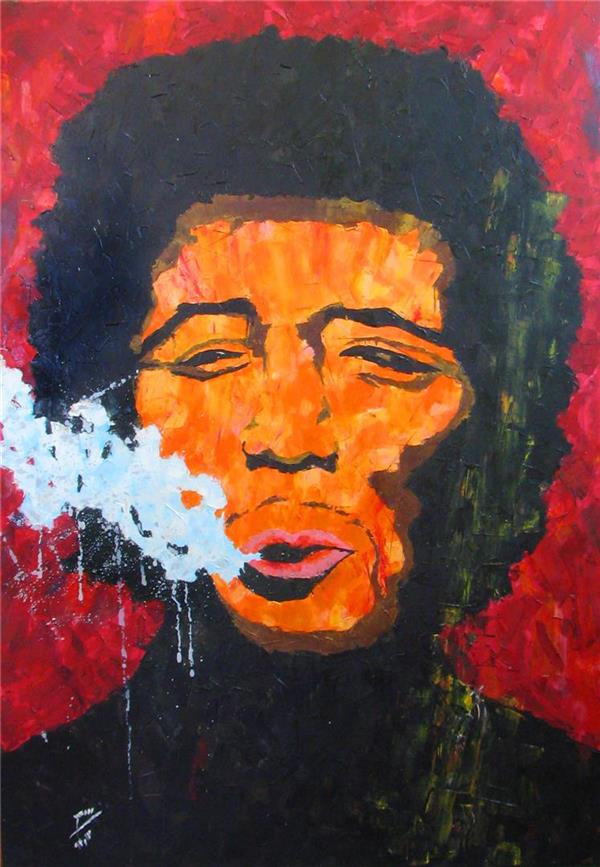 هنر نقاشی و گرافیک محفل نقاشی و گرافیک سعید صابری Hendrix at purple mood
size: 110cm-130 cm
oil on canvas