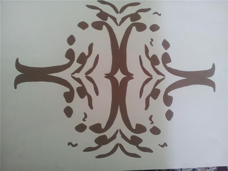 هنر نقاشی و گرافیک محفل نقاشی و گرافیک Zeynab zibaei اسماء الله 
به صورت آینه ای طراحی دست