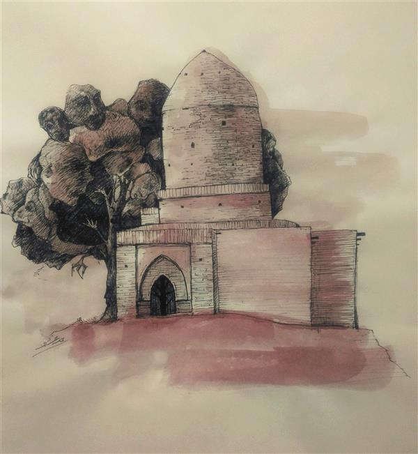 هنر نقاشی و گرافیک محفل نقاشی و گرافیک ab-derakhshan #راپید#آبرنگ 30*40 #آدمک ها
