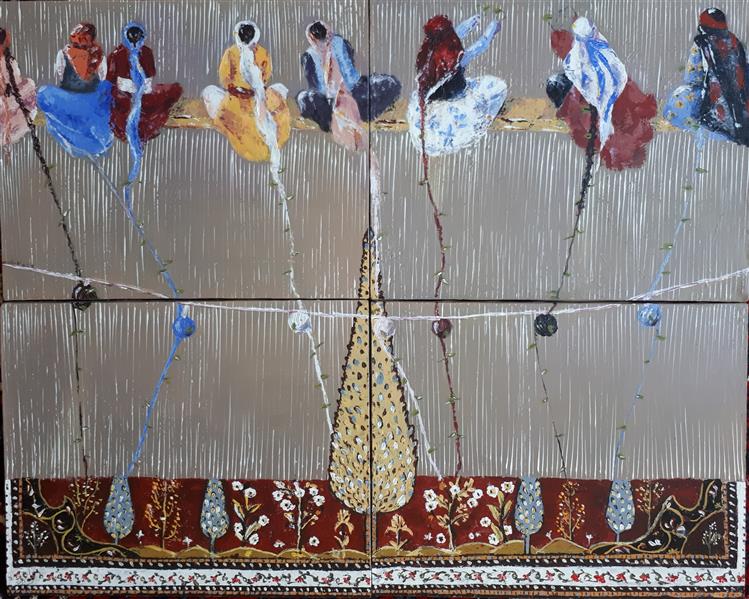 هنر نقاشی و گرافیک محفل نقاشی و گرافیک لیلا صالحی جدید اکریلیک روی بوم#نقش جان#۱۳۹۸# لیلا صالحی