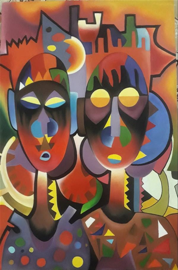 هنر نقاشی و گرافیک محفل نقاشی و گرافیک Angela رنگ و روغن سبک انتزاعی، مردان بومی آفریقایی
#اکسپرسیونیسم
#بومی
#رنگ‌وروغن