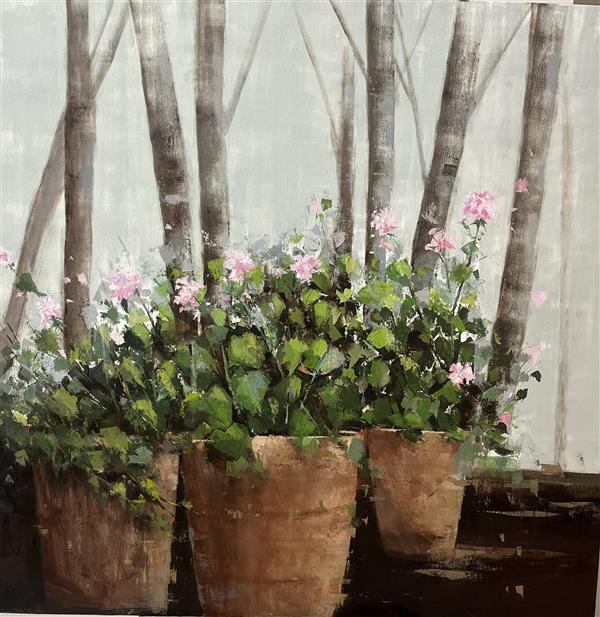 هنر نقاشی و گرافیک محفل نقاشی و گرافیک نازیلا میاندوابی #رنگ و روغن#گل#۱۴۰۴#نازیلا میاندوآبی