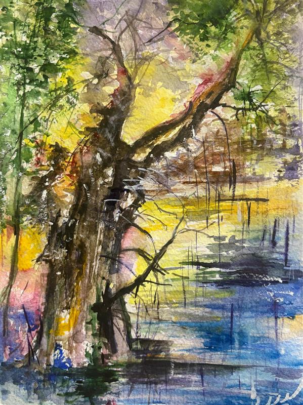 هنر نقاشی و گرافیک محفل نقاشی و گرافیک سپیده اربابی بیدگلی  نام اثر: سلام به پائیز
تکنیک : آبرنگ روی مقوای فابریانو 
پائیز 1404  تهران  