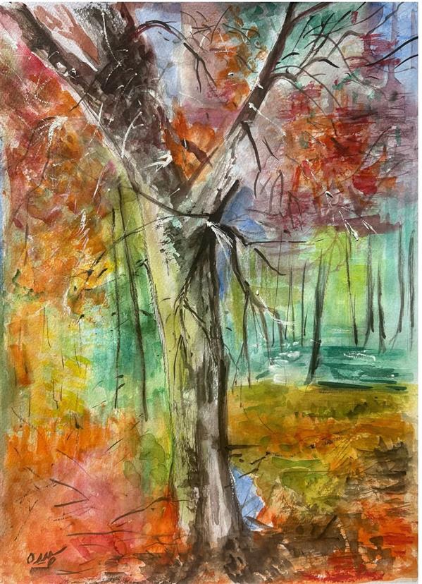 هنر نقاشی و گرافیک محفل نقاشی و گرافیک سپیده اربابی بیدگلی  نام اثر : پایداری 
تکنیک : ابرنگ روی مقوای فابریانو 
اندازه 22X32 cm 
پائیز 1404 