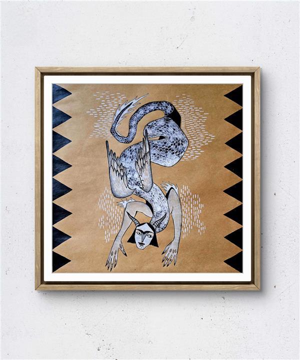 هنر نقاشی و گرافیک محفل نقاشی و گرافیک شهرزاد آموزگار از مجموعه موجودات اساطیری زن
اجرا اکرلیک و آبرنگ