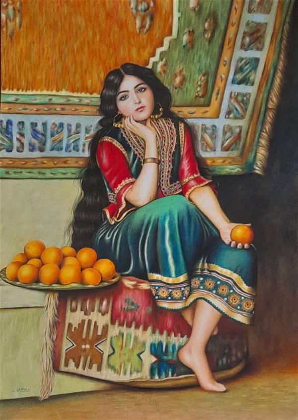 هنر نقاشی و گرافیک محفل نقاشی و گرافیک ساراسالاری  پرتره_مدادرنگی