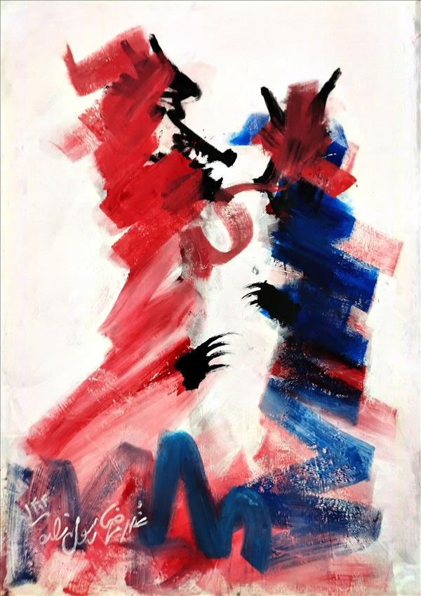 هنر نقاشی و گرافیک محفل نقاشی و گرافیک غلامرضا رسول زاده اکرولیک..بوم...۱۴۰۴..غلامرضا رسول زاده