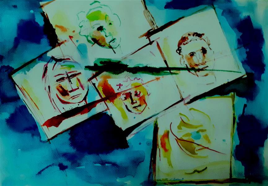 هنر نقاشی و گرافیک محفل نقاشی و گرافیک Khosrowmahdavimazdeh  1404khosrow mahdavi mazd
ehقلم فلزی، مرکب