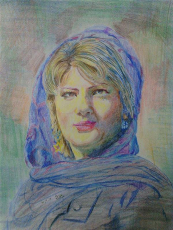 هنر نقاشی و گرافیک محفل نقاشی و گرافیک سید علی مهدوی نقاشی چهره تکنیک مداد رنگی، سفارش پذیرفته می شود.
