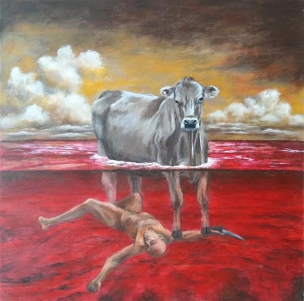 هنر نقاشی و گرافیک محفل نقاشی و گرافیک امیر آزاد به وسعت اقیانوس ها خون ریخته ایم ...
تاوانش را دیری نمی پاید ...
امیر آزاد
اثر اورجینال می باشد.
اکریلیک روی چوب
آثار او جینال می باشند.
1402