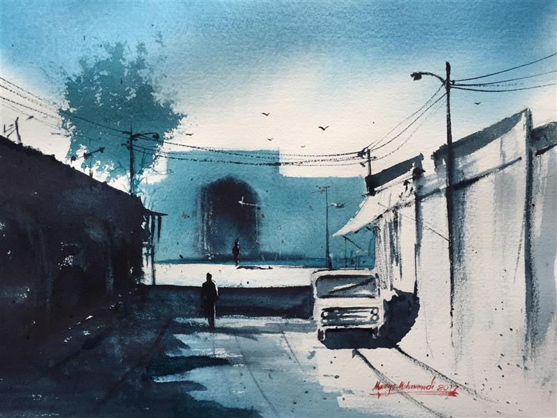 هنر نقاشی و گرافیک محفل نقاشی و گرافیک مرضیه محمدی آبرنگ-سایز 28*38