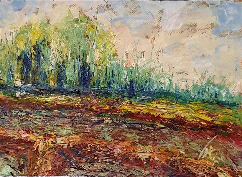 هنر نقاشی و گرافیک محفل نقاشی و گرافیک مهناز پاکزاد نام اثر: بیجار
نام هنرمند: مهناز پاکزاد
تکنیک: رنگ روغن بر روی پارچه بوم
سال خلق اثر: ۱۴۰۴
بر روی قاب مشکی