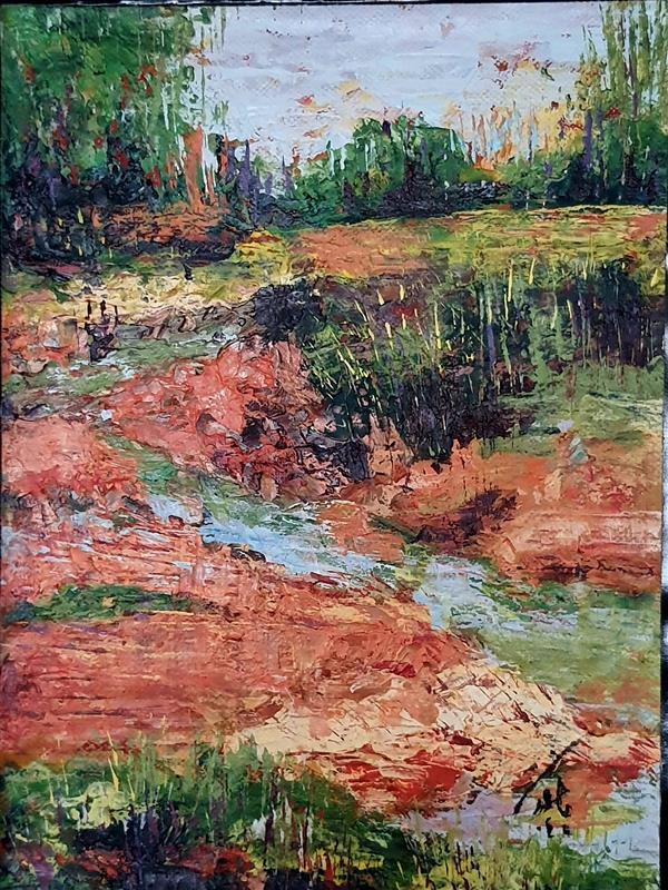 هنر نقاشی و گرافیک محفل نقاشی و گرافیک مهناز پاکزاد نام اثر: بکر
نام هنرمند: مهناز پاکزاد
تکنیک: رنگ روغن بر روی بوم
سال خلق اثر: ۱۴۰۴
قاب شده