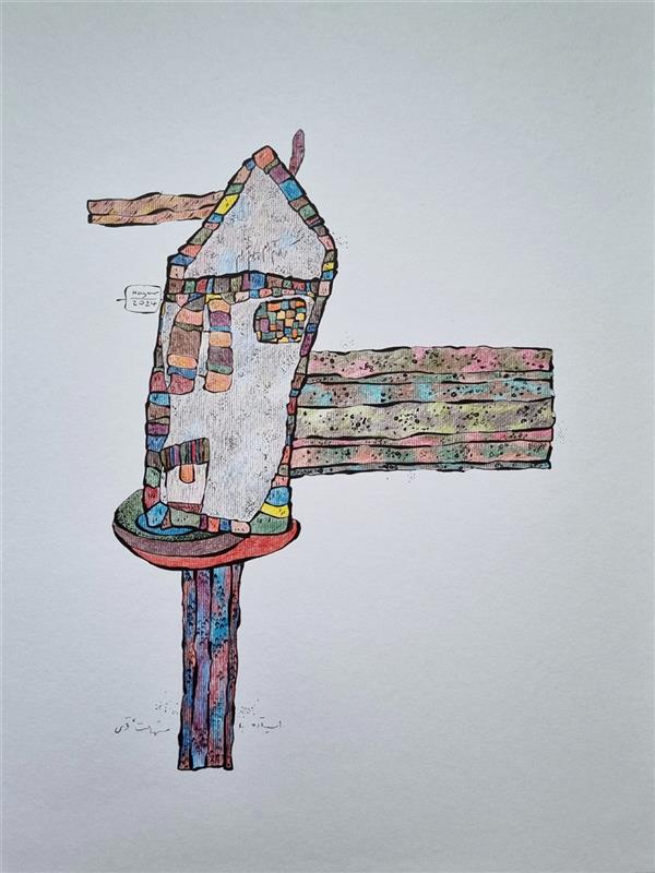 هنر نقاشی و گرافیک محفل نقاشی و گرافیک هاجر متین فر  مقوای ۴۰۰ گرمی
مدادرنگی و روان‌نویس 
۱۴۰۳
دیگر در این شهر نیستم 
هاجر متین فر