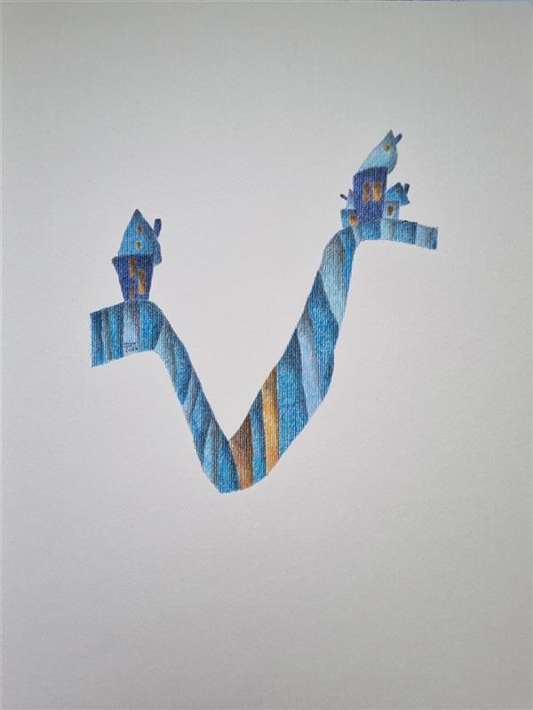 هنر نقاشی و گرافیک محفل نقاشی و گرافیک هاجر متین فر  مقوای ۴۰۰ گرمی
مدادرنگی
۱۴۰۳
دیگر در این شهر نیستم 
هاجر متین فر