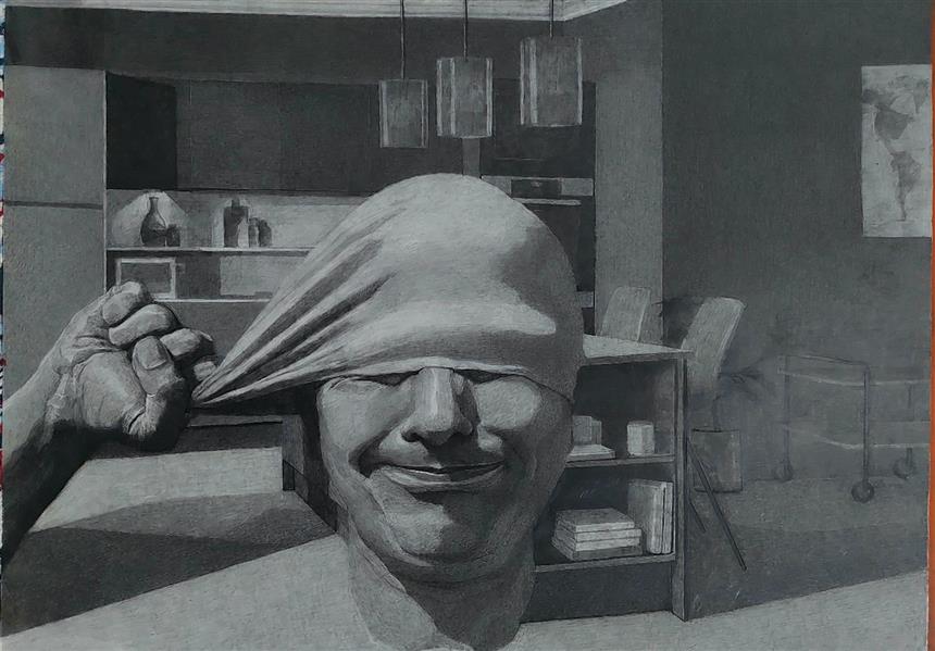 هنر نقاشی و گرافیک محفل نقاشی و گرافیک ساسان قلعه پور میکس مدیا روی مقوا گلاسه 
جوهر چاپ گرافیت اکولین 
۱۴۰۲
ساسان قلعه پور