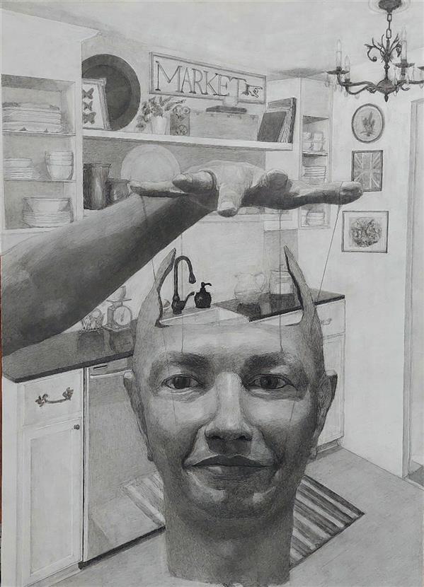 هنر نقاشی و گرافیک محفل نقاشی و گرافیک ساسان قلعه پور نقاشی سورئال 
میکس مدیا روی مقوا گلاسه
جوهرچاپ گرافیت راپید اکولین
۱۴۰۳
بدون عنوان 
ساسان قلعه پور