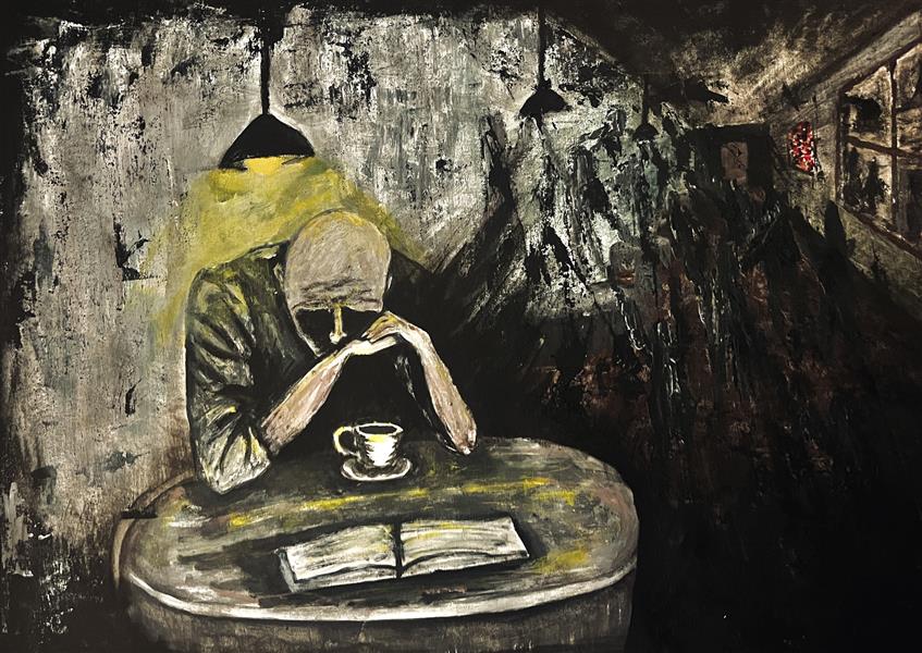 هنر نقاشی و گرافیک محفل نقاشی و گرافیک علی داودی عنوان: «کورسوی آگاهی»
تکنیک: اکریلیک روی پارچه بوم
سبک: اکسپرسیو