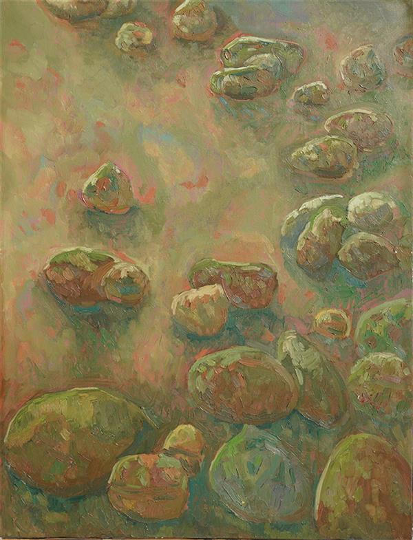 هنر نقاشی و گرافیک محفل نقاشی و گرافیک عارف صدیقی oil and color on canvas, live model